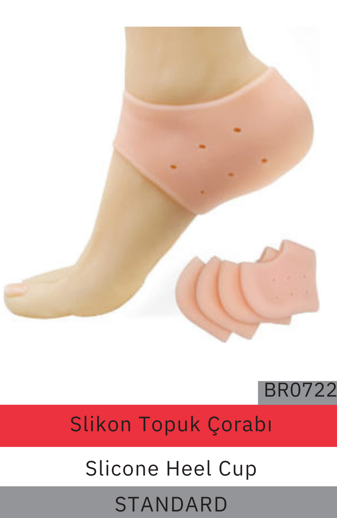 Silikon Topuk Çorabı BR0722