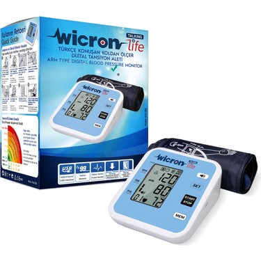 Wicron Life Tam Otomatik Türkçe Konuşan Koldan Ölçer Tansiyon Aleti