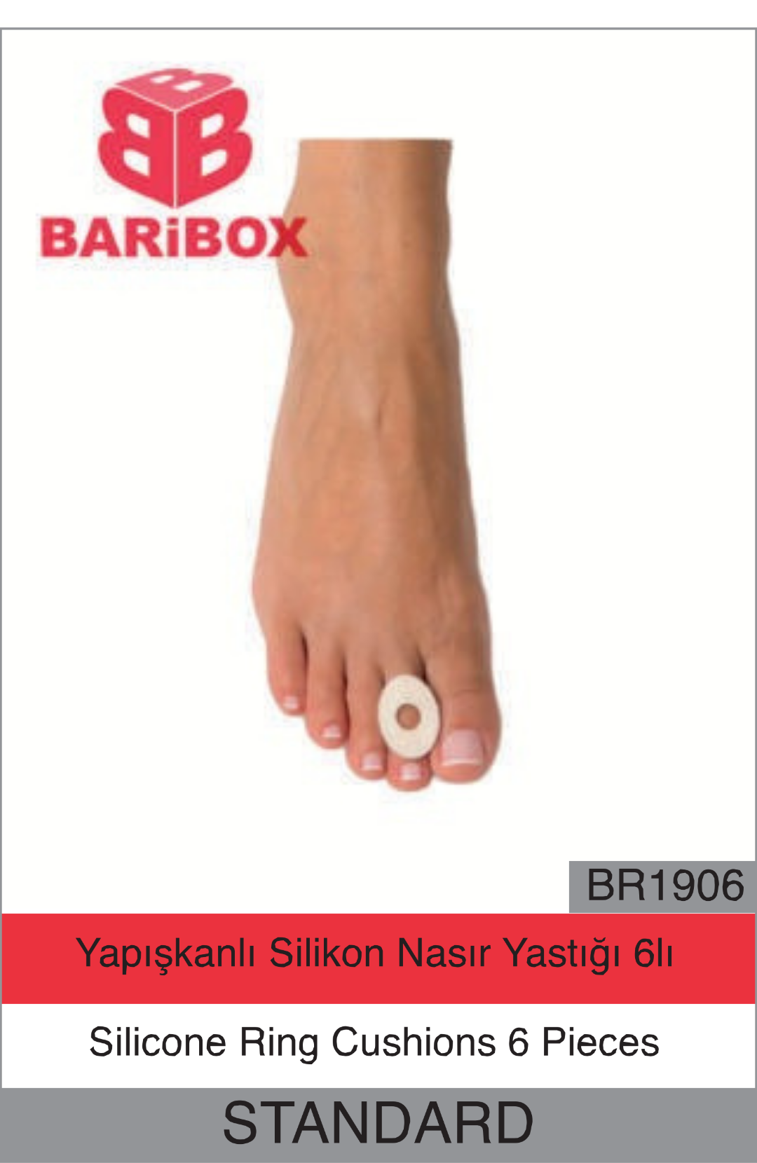 Yapışkanlı Silikon Nasır Yastığı 6&#8217;lı BR1906